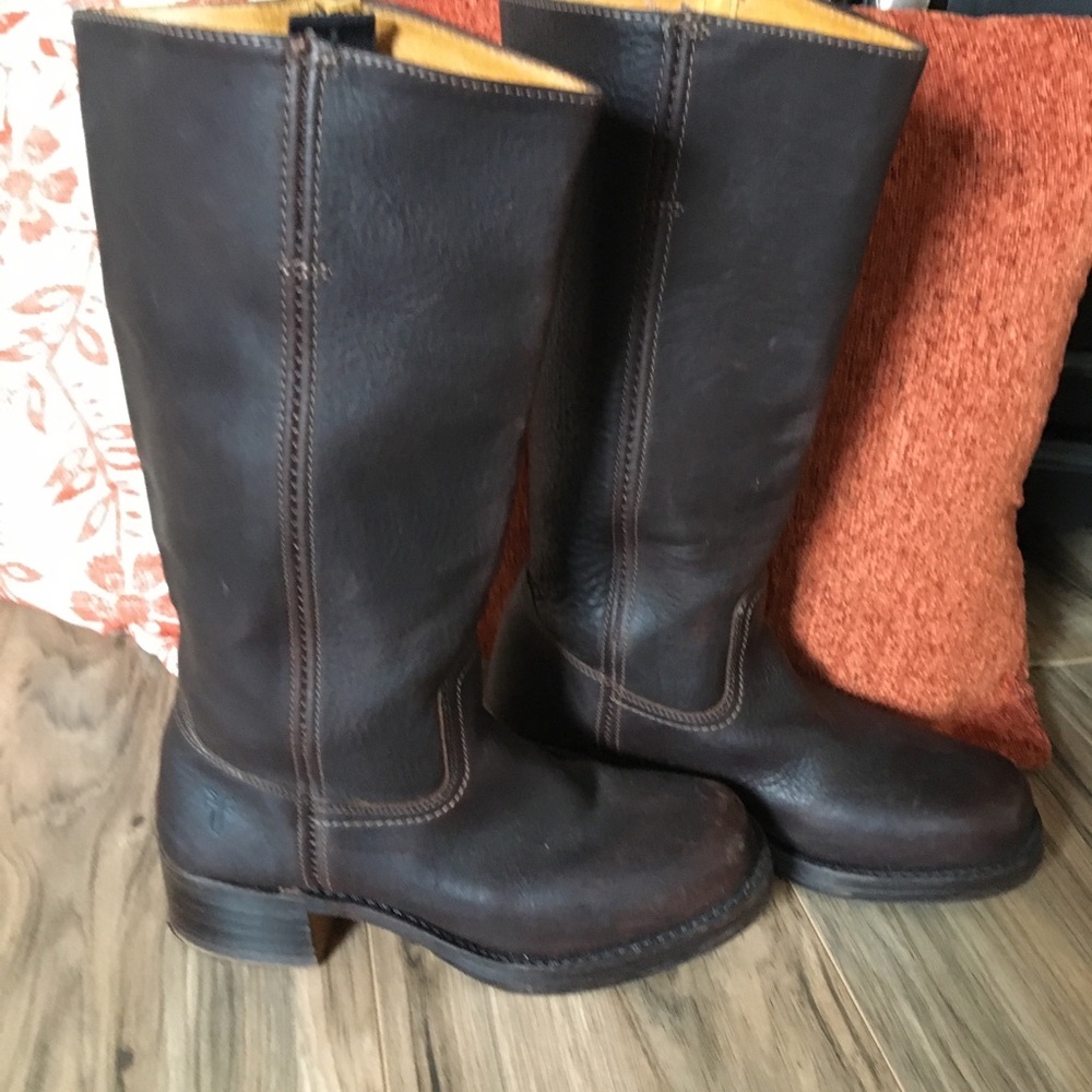 Frye brown leather boots